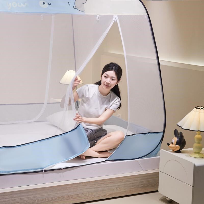 免安装蒙古包蚊帐家用卧室2025款防摔儿童婴儿1米5无需支架防蚊罩