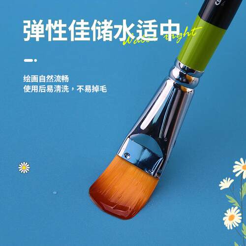 韩国hwahong华虹化妆刷982系列3号1号0号刷遮瑕刷油画丙烯画笔水