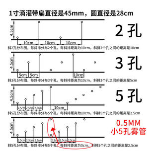 1寸加厚微喷带喷灌主管水管 滴灌带雾化带节水 喷水管 2寸主管道