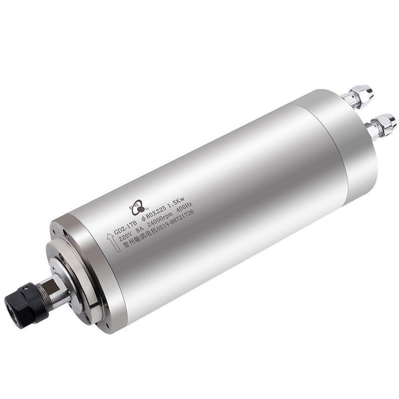 雕刻机主轴电机800/1.5/2.2/3.0/3.2/4.5/5.5KW水冷主轴翰琪+前程