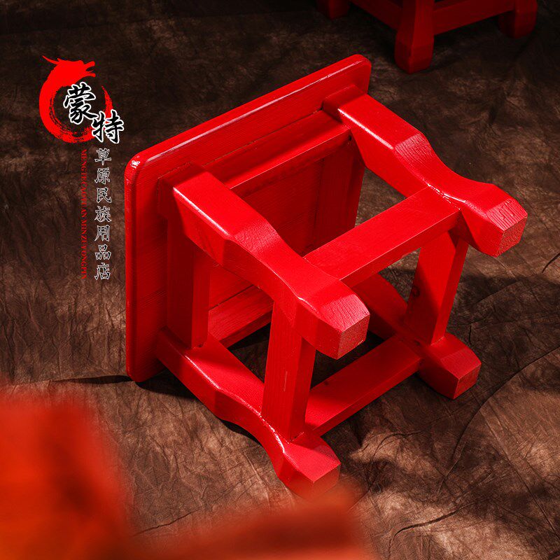 蒙古族小凳子 蒙古族特色家具凳子地凳 蒙古包家具摆设凳子包邮