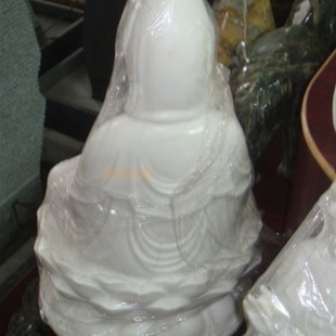 汉白玉雕刻观音家居吉祥平安观音菩萨古典禅意惠安石雕人物一尊