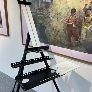 与大师在一起6188三挂盘画架套装,适用于水彩,国画,油画