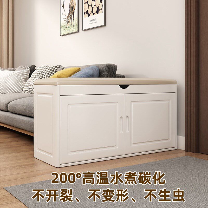 全实木鞋柜家用门口换鞋凳入户玄关鞋架多层穿鞋凳进门凳坐凳一体