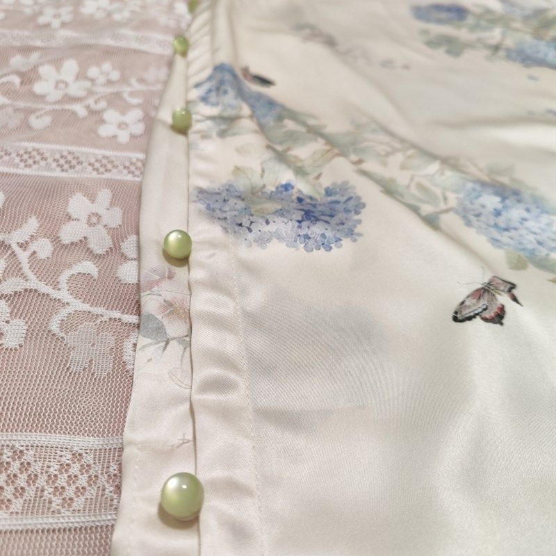 【蓝绣球】古法旗袍全开襟年轻少女新中式国风夏季新款日常连衣裙,女装/女士精品,旗袍,淘宝优惠券,粉丝福利购,淘宝优惠卷