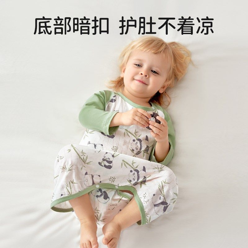 欧孕儿童睡裙女夏季纯棉薄款长袖家居服宝宝小孩睡衣2024新款裙子,童装/婴儿装/亲子装,家居裙/睡裙,淘宝优惠券,粉丝福利购,淘宝优惠卷