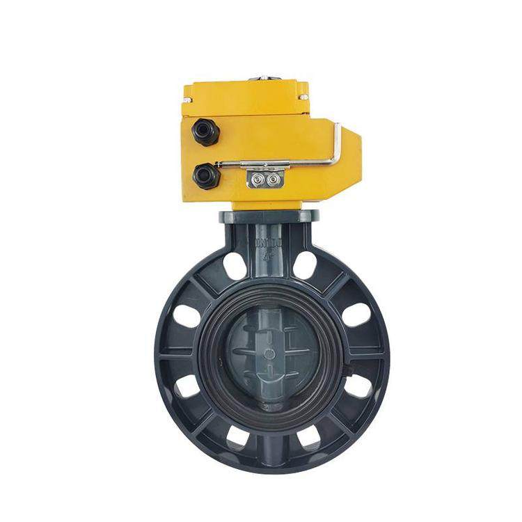 D971电动蝶阀 UPVC强酸硷塑料蝶阀 对夹法兰蝶阀软密封开关蝶阀,五金/工具,蝶阀,淘宝优惠券,粉丝福利购,淘宝优惠卷