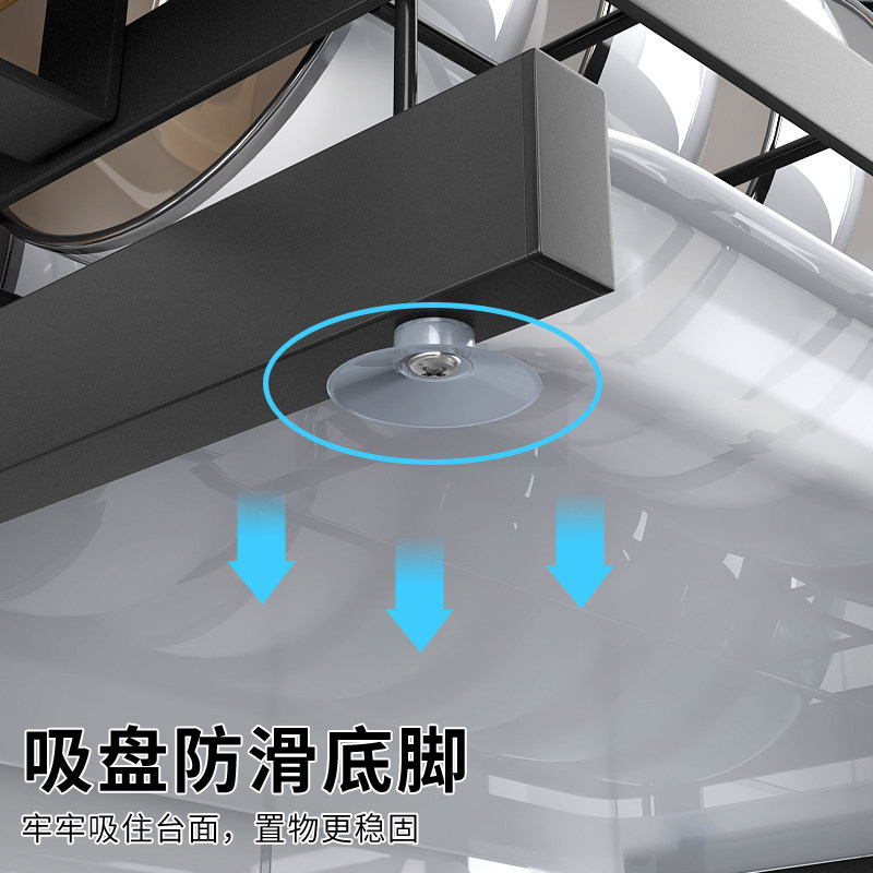 厨房置物架沥水架碗架架子挂架碗碟碗筷不锈钢壁挂式免打孔家用