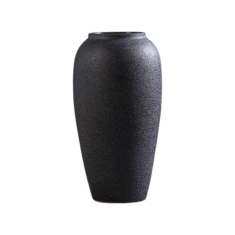 复古禅意粗陶瓷花瓶室内桌面干燥花插花花器民宿日式侘寂风古朴花,家居饰品,花瓶,淘宝优惠券,粉丝福利购,淘宝优惠卷