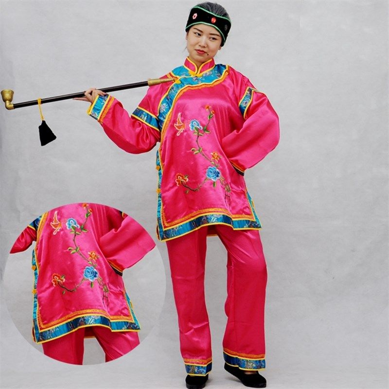 媒婆服装演出服全套搞笑烟袋道具假发头饰地主婆中性古装舞台戏剧