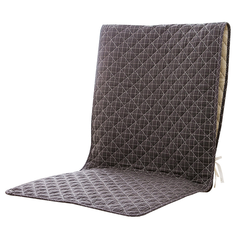 北欧纯棉椅子垫套罩木椅餐厅坐垫靠背一体套装防滑办公室连体椅垫