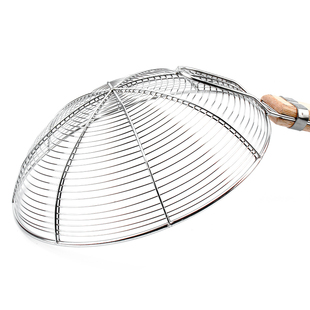 不锈钢丝漏勺长木柄线篱油炸篱大号笊篱商用捞面条过滤网勺子家用