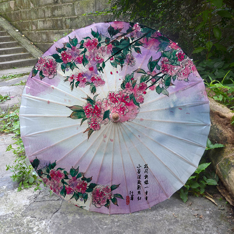 泸州油纸伞防雨防晒竹艺江南舞蹈伞演出cos装饰青花瓷旗袍走秀伞