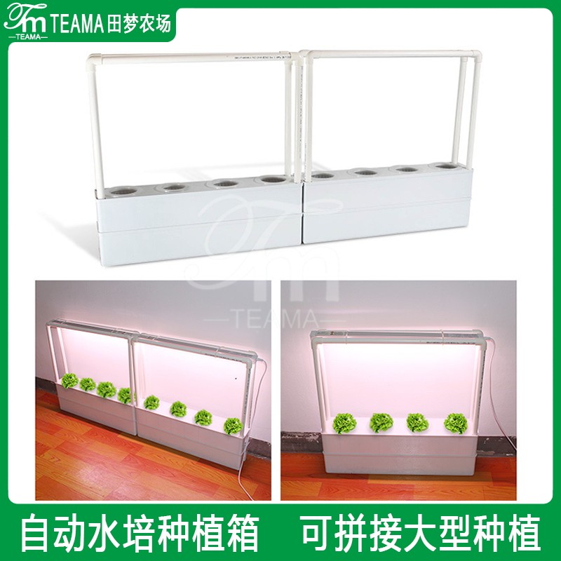 阳台无土栽水培蔬菜草莓种植箱自动化种菜神器可拼接种植箱种植架