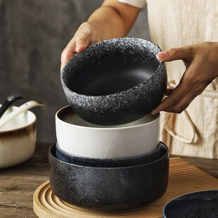 吃面大汤碗家用泡面碗高颜值米饭碗日式餐具陶瓷碗海碗8寸大号碗