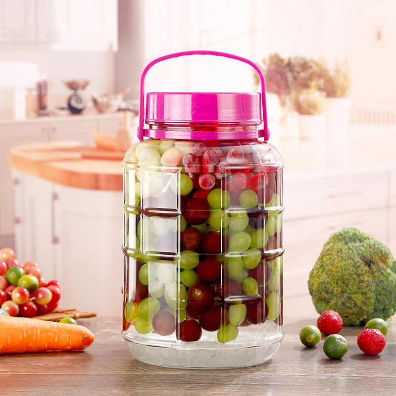 居家家泡酒玻璃瓶泡菜坛子密封玻璃瓶厨房玻璃酿酒罐方格泡酒瓶,厨房/烹饪用具,泡菜罐/坛,淘宝优惠券,粉丝福利购,淘宝优惠卷