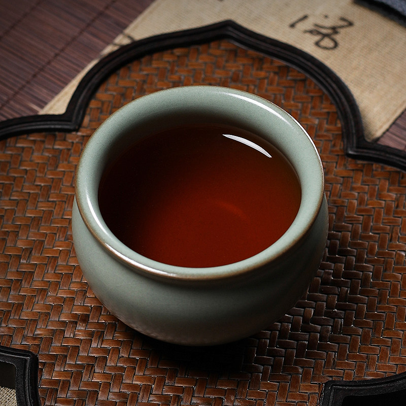 汝窑主人杯单个杯大号手工冰裂陶瓷功夫茶杯品茗杯子男女茶具家用