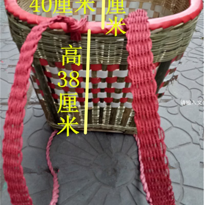 竹编背篓小背筐儿童舞蹈背篓表演玩具家用竹背篼买菜防水道具背篓
