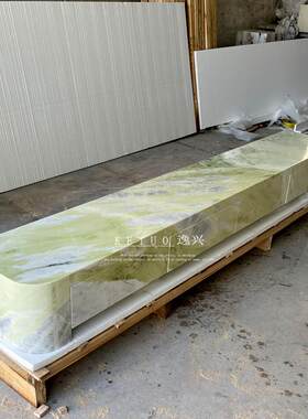 定制纯天然大理石电视柜设计师别墅豪宅大平层进口奢石地台带抽屉