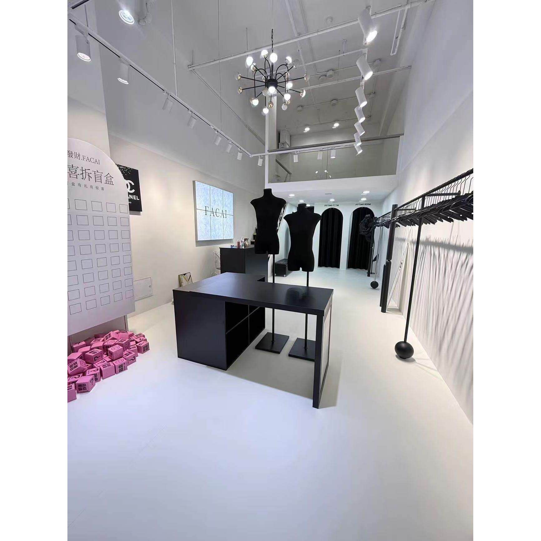 服装店中岛桌中间童装摆放收纳流水展示女装展示柜鞋帽包店展示柜