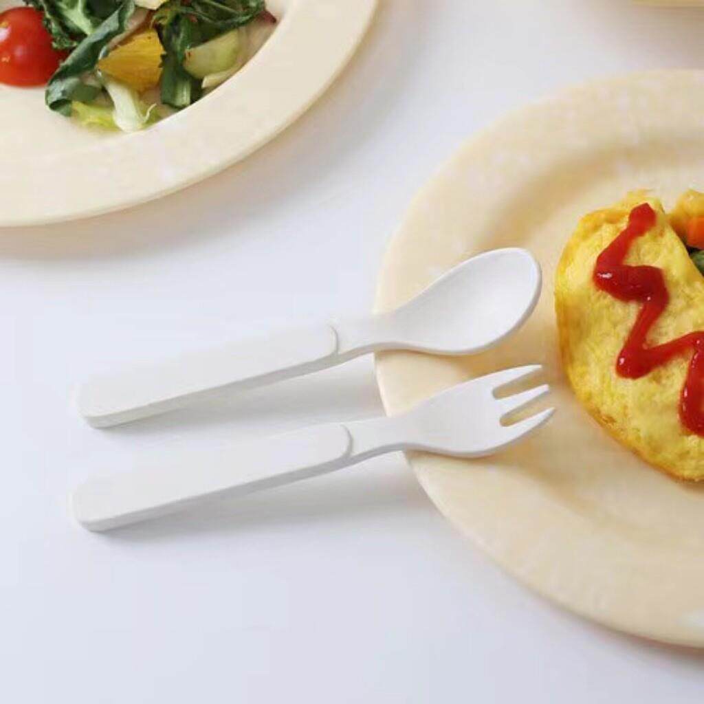 迷你叉勺套装宝宝餐具套装幼儿园儿童餐具勺叉两件套吃饭训练餐具