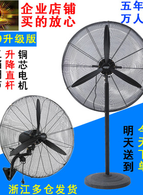 工业电风扇落地扇大功率强力工厂商用烧烤超强大风力墙壁挂牛角扇