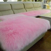 长毛绒沙发垫定做冬季 加厚防滑飘窗垫地毯欧式 仿羊毛沙发坐垫椅垫