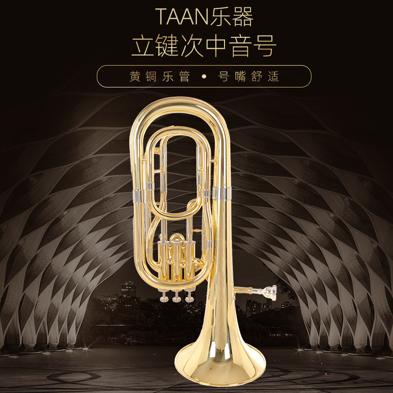 TAAN 降B调三立键次中音号乐器/巴立东/大号/小抱号初学乐团演奏