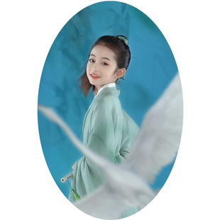 汉服女童魏晋风大袖衫亲子装仙侠气古风套装宝宝中国风男孩国学服