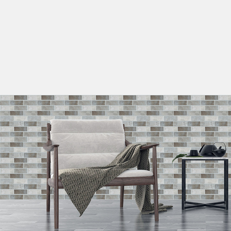 仿清水泥砖纹3D立体自粘墙贴防水防潮新中式墙裙防撞墙面装饰客厅,家居饰品,软装墙贴,淘宝优惠券,粉丝福利购,淘宝优惠卷