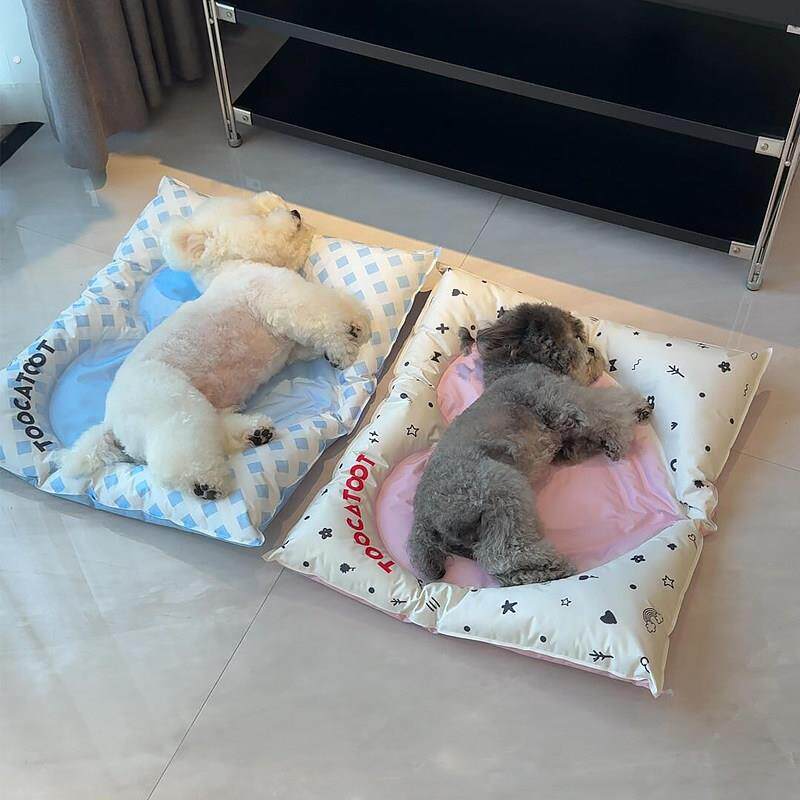 爱心宠物冰垫狗狗夏天凉席垫子猫咪冰床睡垫地垫凉感降温用品冰窝