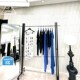 挂衣架 店带轮可移动陈列架女装 服装 店展示架黑色不锈钢落地架女装
