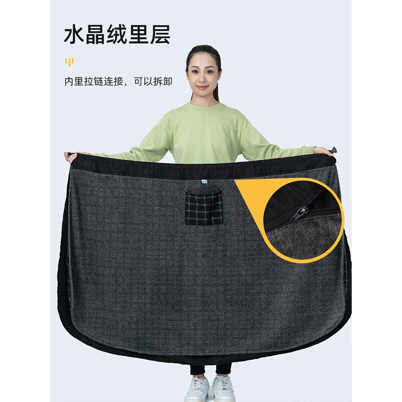 电动车挡风半身裙女秋冬加绒加厚防晒护膝护腰腿部防雨防水防风罩