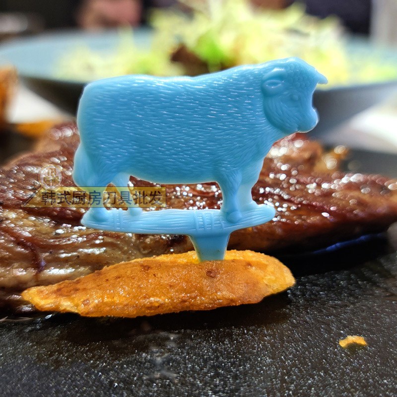 西餐牛排签牛排插牛肉生熟食标插牌生熟度标识插旗水果签牛排旗子