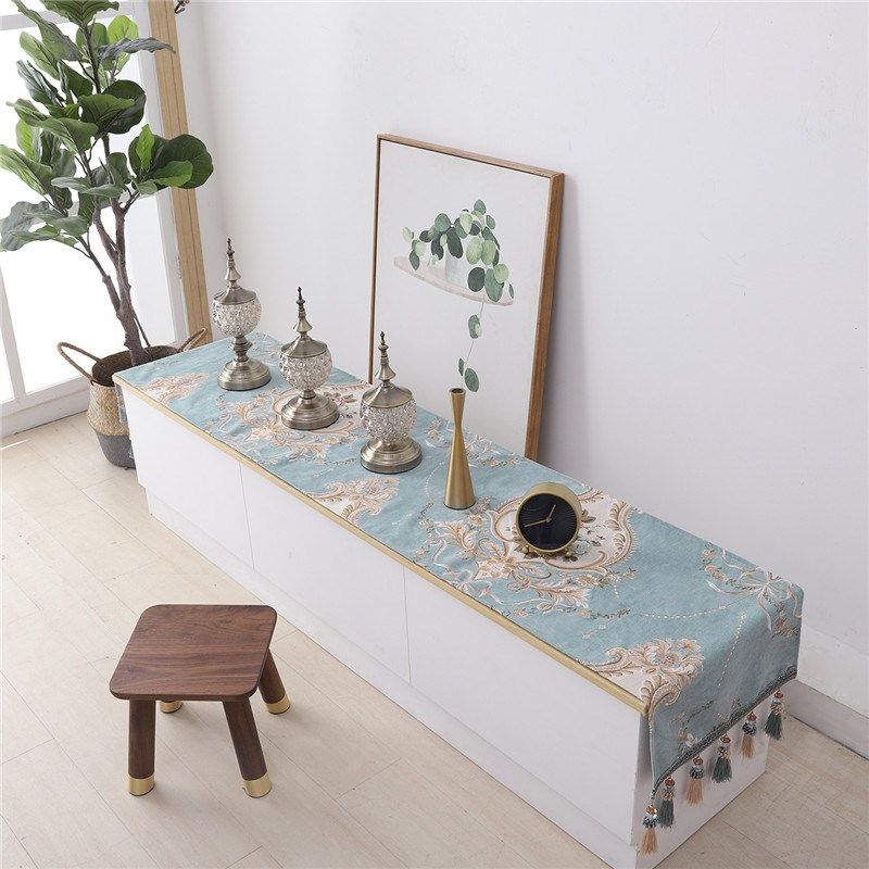 欧式电视机柜盖布长方形鞋柜五斗柜防尘布艺酒柜梳妆台电视柜桌布,居家布艺,万能盖巾,淘宝优惠券,粉丝福利购,淘宝优惠卷