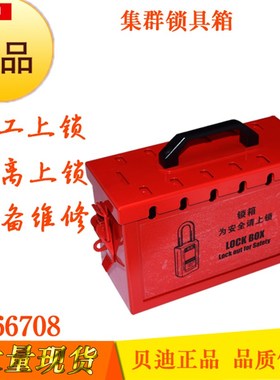 贝迪便携式集群锁箱 带孔锁具箱 安全锁具管理箱BD66708 708P