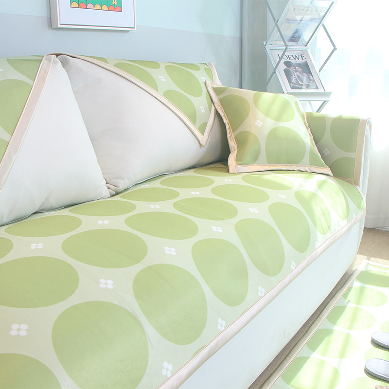 夏季冰丝沙发垫凉感夏天凉席坐垫子防滑皮沙发套罩巾冷感盖布定制,居家布艺,沙发垫,淘宝优惠券,粉丝福利购,淘宝优惠卷