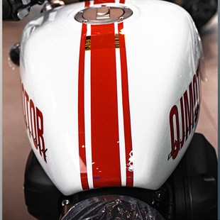 适用于钱江闪300单色油箱贴纸改装版画贴花版花拉花车身装饰配件