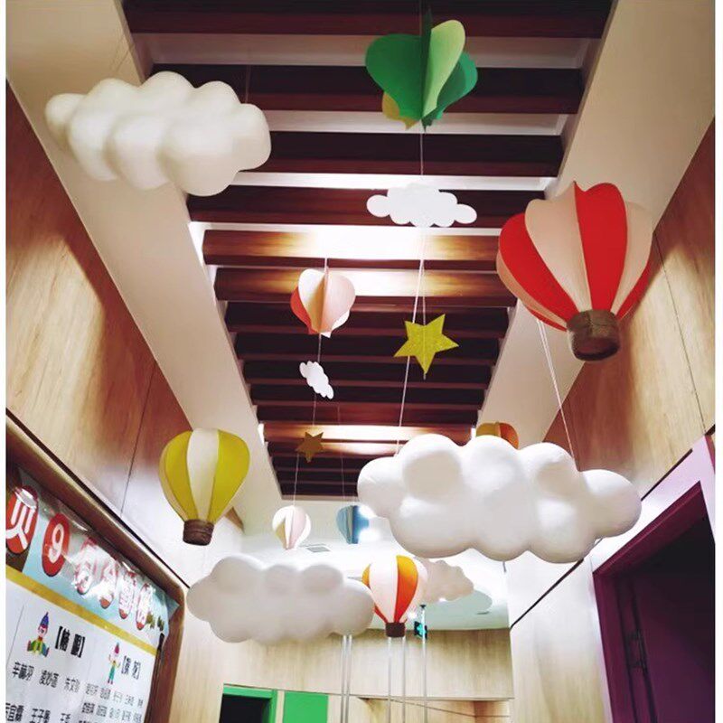 泡沫仿真立体云朵吊饰道具商场4s店展厅中庭氛围装饰云彩挂饰美陈