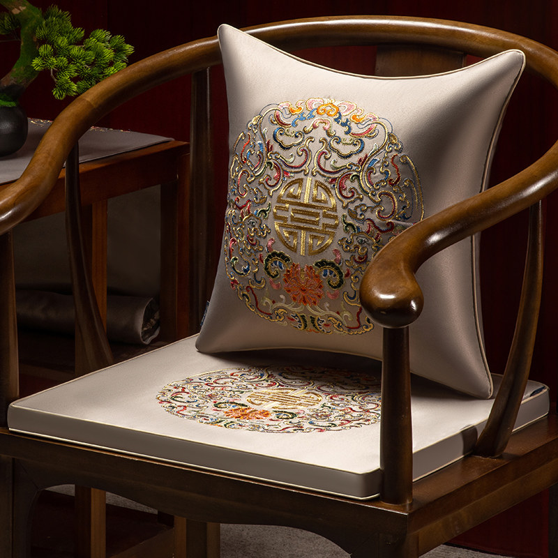中式坐垫实木椅子垫红木沙发圈椅太师椅茶桌垫子座垫茶桌凳子冬季,居家布艺,椅垫,淘宝优惠券,粉丝福利购,淘宝优惠卷