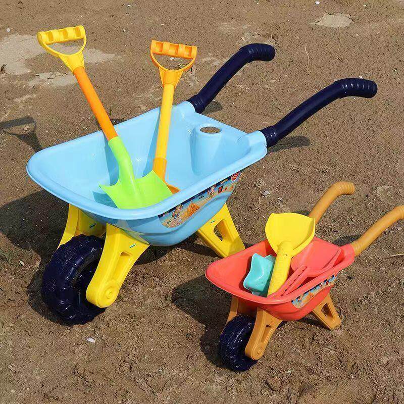 沙滩儿童挖沙工具手推车户外婴儿车沙滩儿童铲孩子们的生日礼物