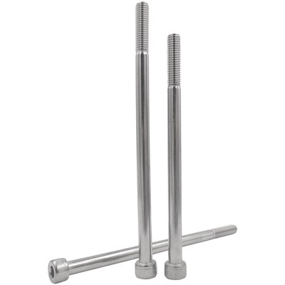 304不锈钢粗杆半牙内六角螺丝钉螺栓M5*x140x150x160x170x180x190