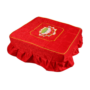 实木莲花拜凳套家用佛前不含凳子高档拜垫套坐垫套跪垫蒲团拜椅套