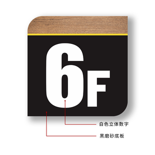 亚克力门牌号码牌家用定制酒店宾馆楼层牌创意小区宿舍楼栋号标识