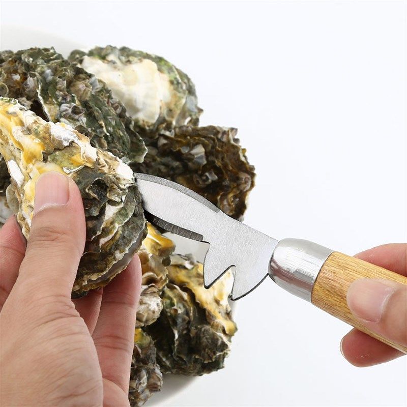 加厚木柄生蚝刀牡蛎刀开蚝神器开扇贝刀开蚝工具不锈钢专业撬蚝刀,厨房/烹饪用具,特殊用途刀,淘宝优惠券,粉丝福利购,淘宝优惠卷