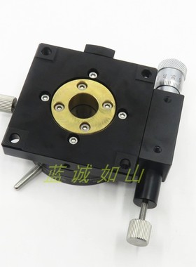包邮手动旋转滑台RTRM40-R/60/80-L千分尺旋钮微调视觉平台位移台