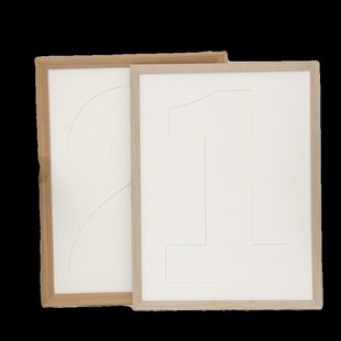 一周岁卡纸 宝宝抓周生日布置数字1成长记录挂墙实木相框洗照片