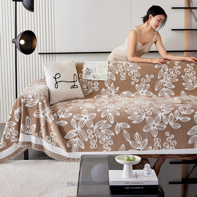 防猫抓沙发巾四季通用2024新款沙发盖布全盖沙发套罩防尘沙发毯垫,居家布艺,沙发垫,淘宝优惠券,粉丝福利购,淘宝优惠卷