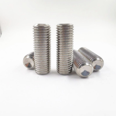 201不锈钢内六角GB80凹端紧定螺钉M6M8 无头螺栓机米顶丝止付螺丝