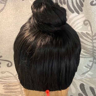 定做假发套影视道士头套假发定做真发头套男士古装拍摄影视假发